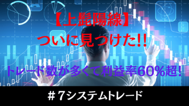 ＃７【検証結果】意外な条件で利益率60%超え！